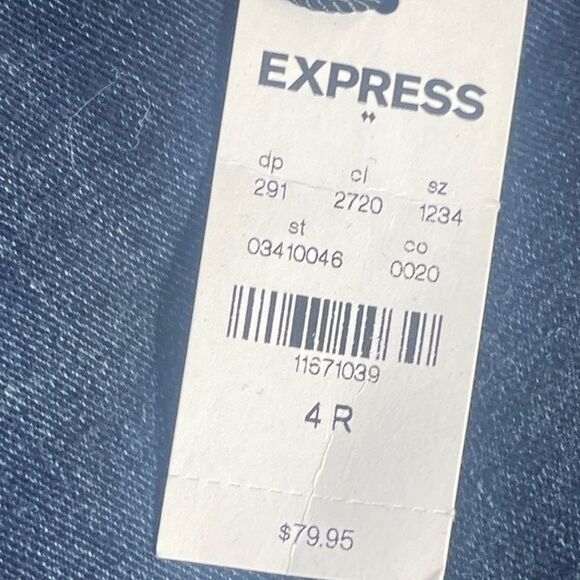 Express NWT Super Skinny Mid Rise Jeans Sz 4R - Picture 7 of 12